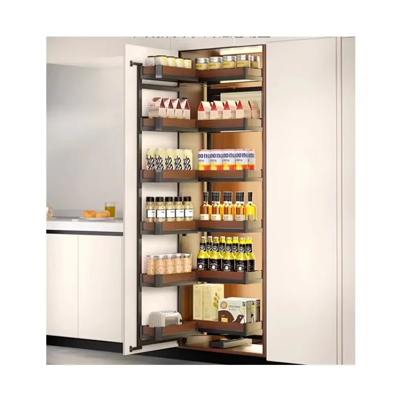

Modern Design Cabinet Side Pull-out Basket, High-end Storage Pull-out Basket, Kitchen Storage Solution