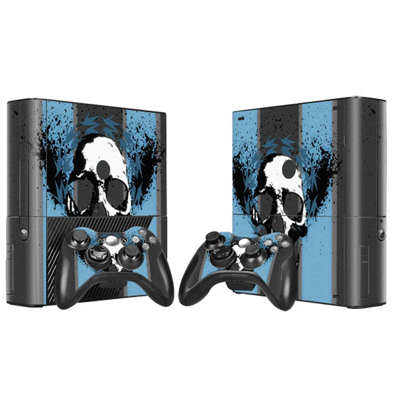 تصميم بسيط ملصقات الجلد لعبة وحدة التحكم لصقة جلد صناعي ملصقات الجلد ل XBOX 360 E جلد فينيل 2 قطعة تحكم