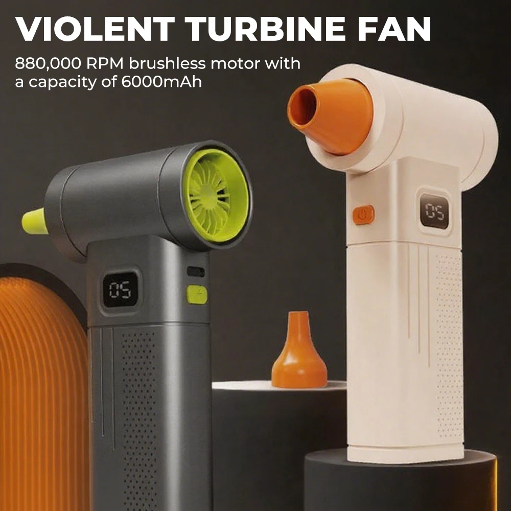 

Turbo Fan Jet 880000RPM Turbo Jet Blower Brushless Vacuum Cleaner Blower For PC/Keyboard/Home/Car Cleaning Tool Air Duster Dryer