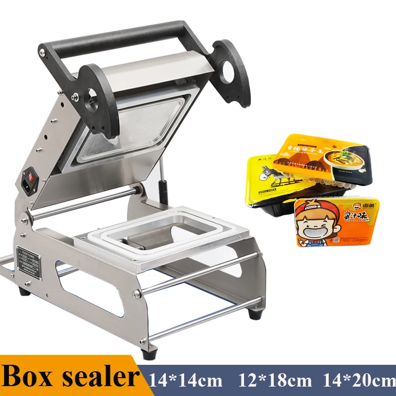 

Electric Box Sealing Machine Automatic Lunch Box Container Sealing Packing Machine Tray Sealer