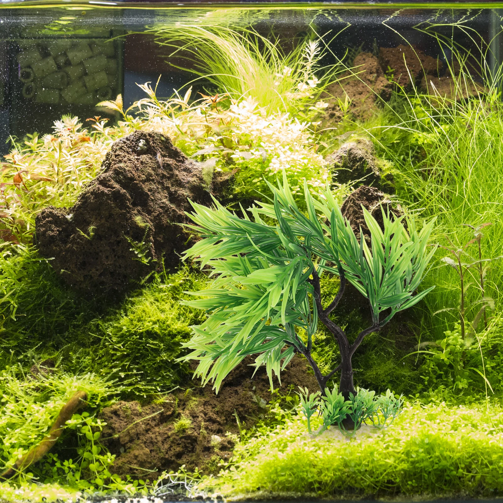 

Ornament Artificial Decoration Supplies Realistic Aquatic Plant Plastic Modelaquarium Accessories Tank Decors Fake Aquarium Tree