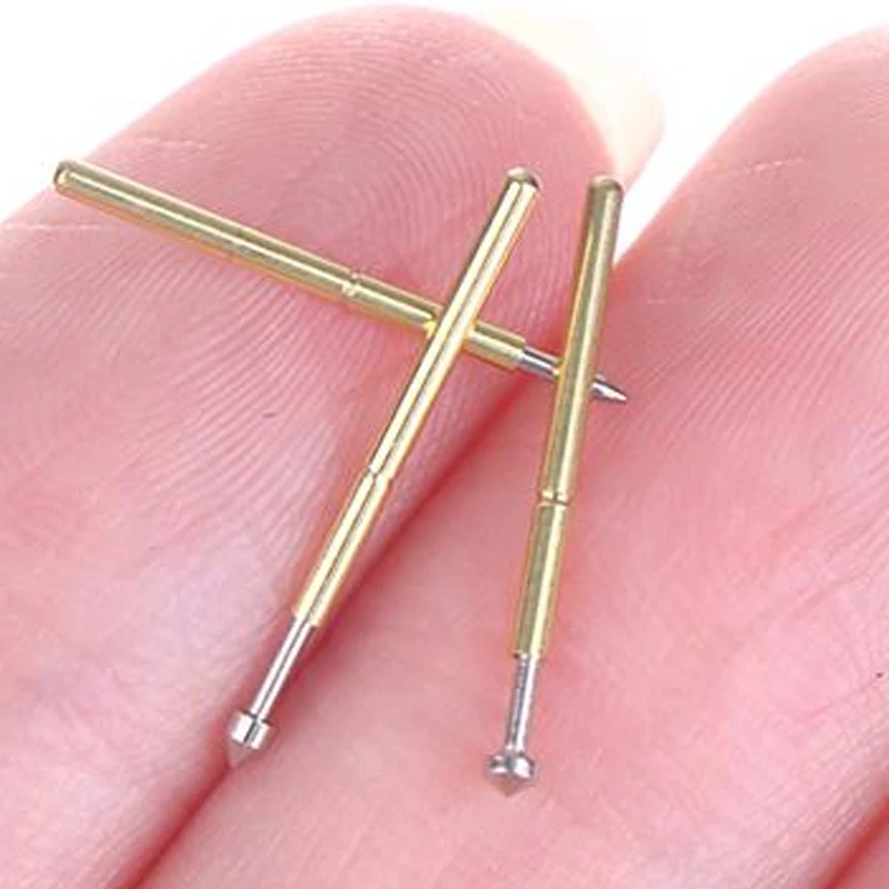 100 Teile/los Phosphor Kupfer Frühling Test Pin Set Frühling Test Pin P75-A2 B1 E2 E3 Außendurchmesser 1,02mm PCB Sonde Hohe Qualität