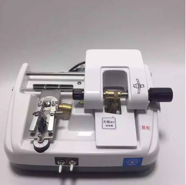 Glasses Lens Automatic Slotting Machine, Slotting, Chamfering, Chamfering, Wire Drawing Integrated Machine Equipment
