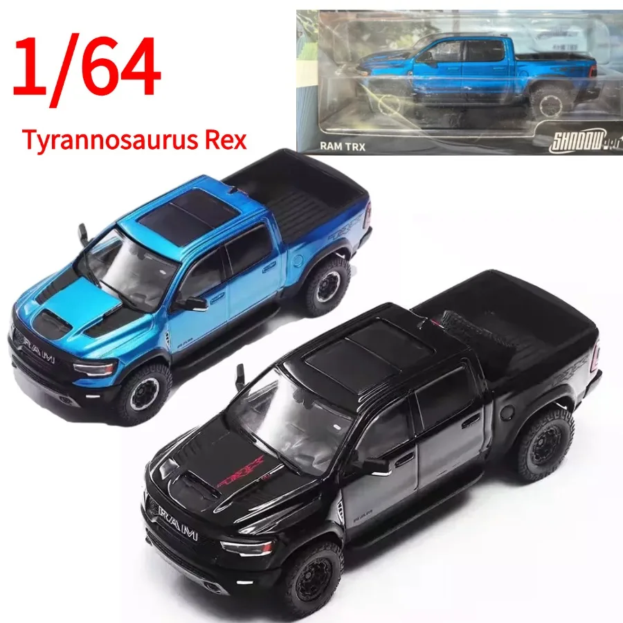 Shadow Pro Diecast 1/64 Scale Dodge Alloy Car Model Dodge RAM Pickup Play Vehicles Toys Original Box Collection Display