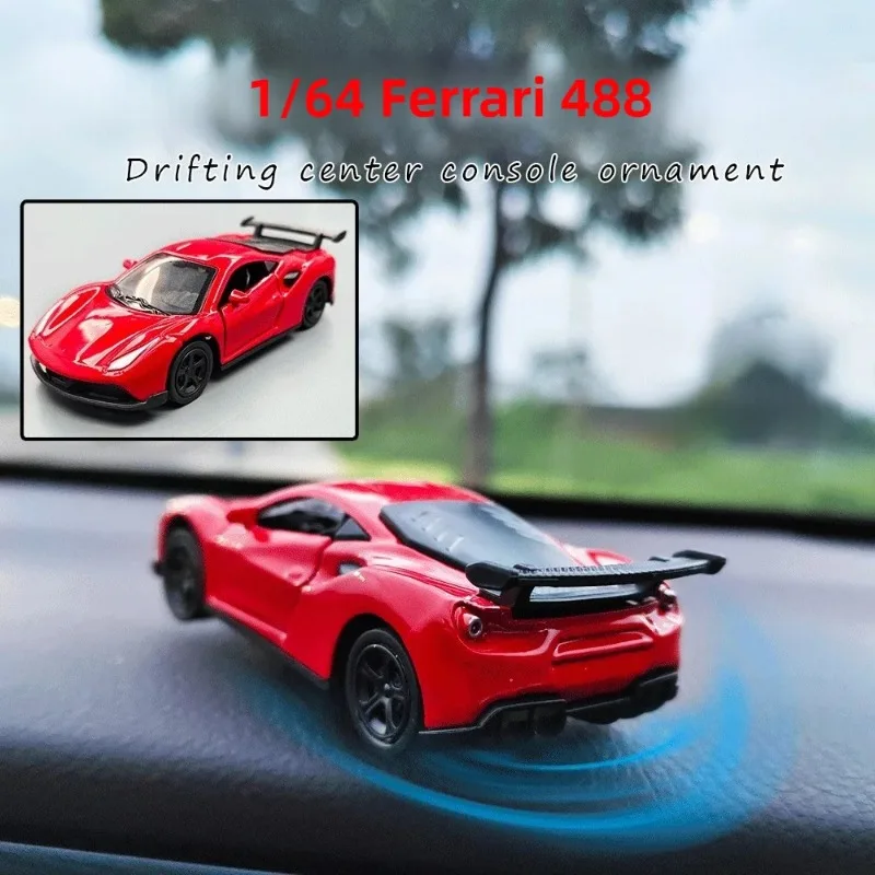 Sports Car Drift Rotating Ornaments Auto Dashboard Turning Racing Model Deco Car Individuality Center Console Decoration Kit