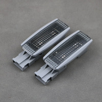 3B0947109 2Pcs Grey Sun Visor Reading Light Makeup Mirror Lights For VW Beetle Bora Gol Golf Passat Polo 9N 6R Touran A3 A4