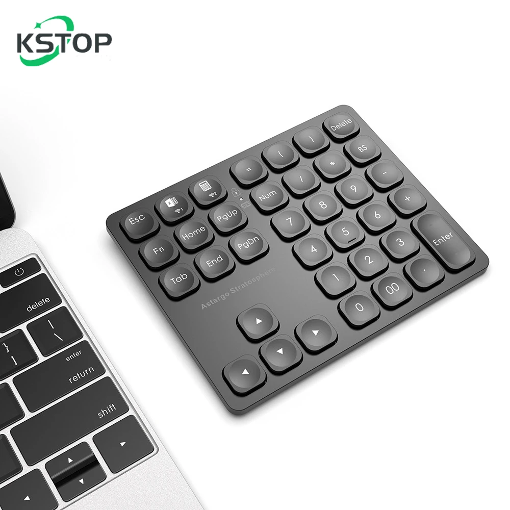

KSTOP 36 клавиш Bluetooth цифровая клавиатура беспроводная перезаряжаемая цифровая клавиатура ультратонкая цифровая клавиатура вход данных для ноутбука Pad