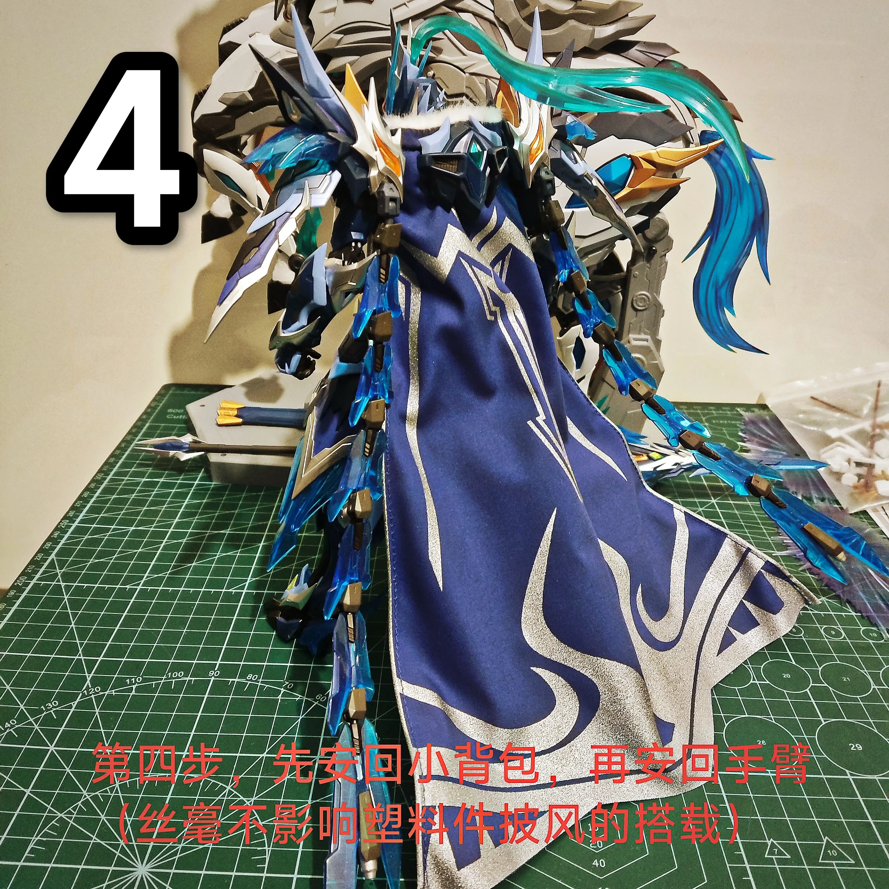 اليدوية موتور النووية المدرعة Guochuang Mecha Zhao Yun التنين عباءة عامة المشهد الملحقات للجندي عمل نموذج لجسم