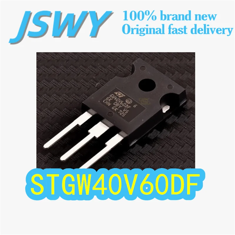 

(5/50 pieces) STGW40V60DF Original Screen-Printed GW40V60DF TO-247 Package IGBT 40A 600V Integrated Free-Wheeling Diode