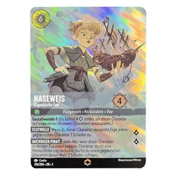 Neue lorcana holo graphische kapitel 1 karten aufstieg der hochwasser geborenen verzauberung proxy tcg spielkarte deutsche folie simba basteln glocke spiel karte