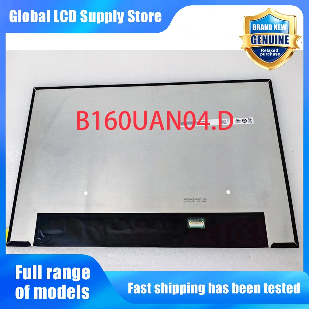 B160UAN04.D 16.0 inch Laptop Lcd Screen Wuxga 10 Ips Panel Version for Notebook Repair Replacement Assembly