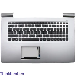 US English Silver Keyboard Upper Case Palmrest Shell Cover For Lenovo Ideapad 700 17 17ISK 5CB0K93616