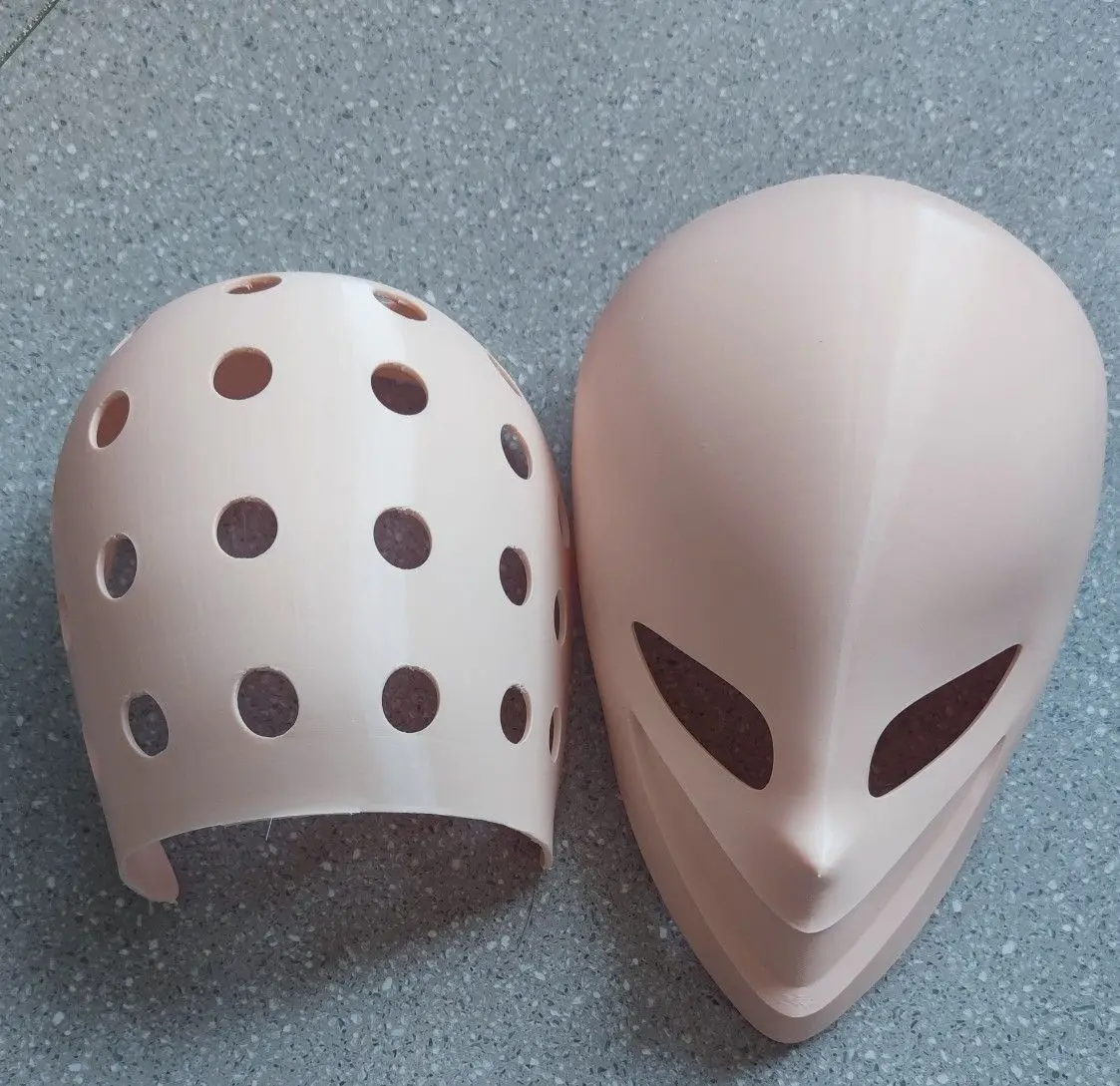 Customize Character Boy/Bily Kigurumi Half Head with Lock Anime Cosplay Kigurumi Mask COS Headgear