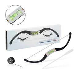 Metal Eyebrow Positioning Semi-Permanent Line Ruler Horizontal Marking Arcuate Ruler Microblading Level Eyebrow Tattoo Brow Rule