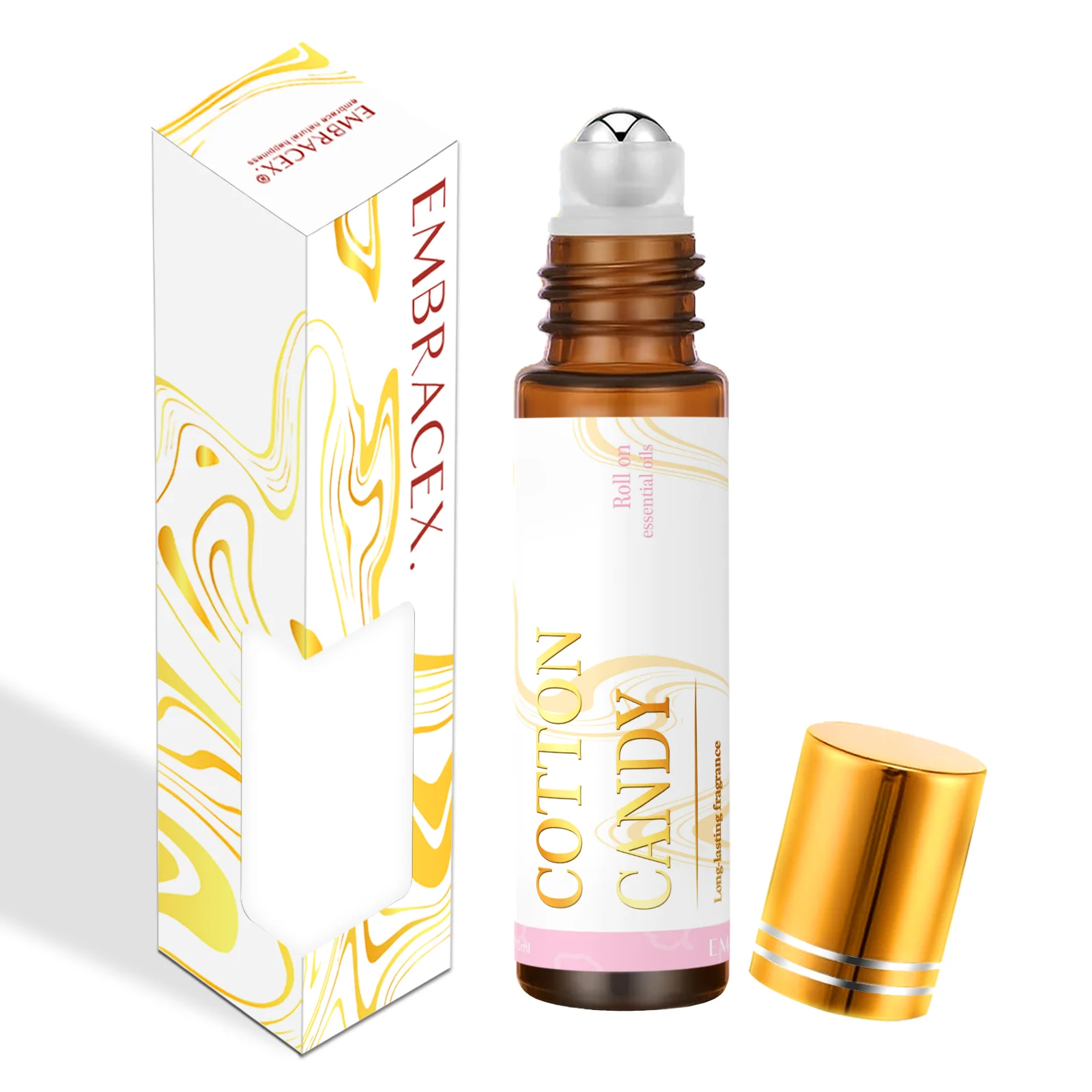10ml Cotton Candy Roll-On Fragrance Oils Car Diffuser Long Lasting Aroma Oils Gifts Car Reed Diffuser Oil