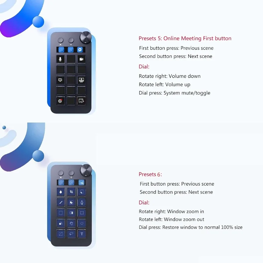 لوحات المفاتيح البصرية StreamDeck، زر LCD، 15 مفتاحًا، زر StreamDeck يخصيص وحدة تحكم إنشاء المحتوى المباشر للكمبيوتر الشخصي