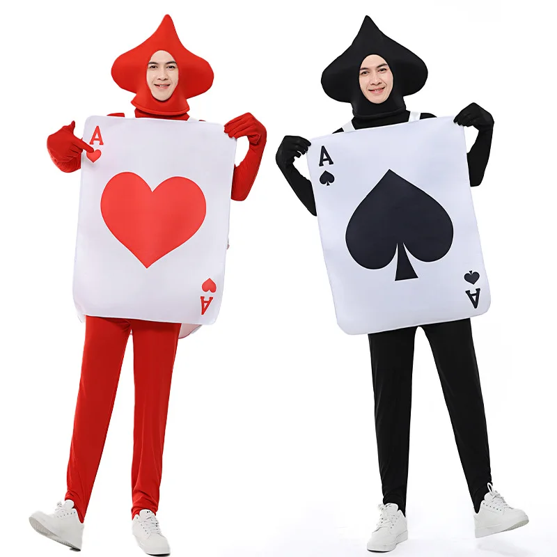 halloween-alice-soldier-new-black-spade-poker-card-red-overalls-party-performance-costume-women's-traditional-ethnic-stage-wear