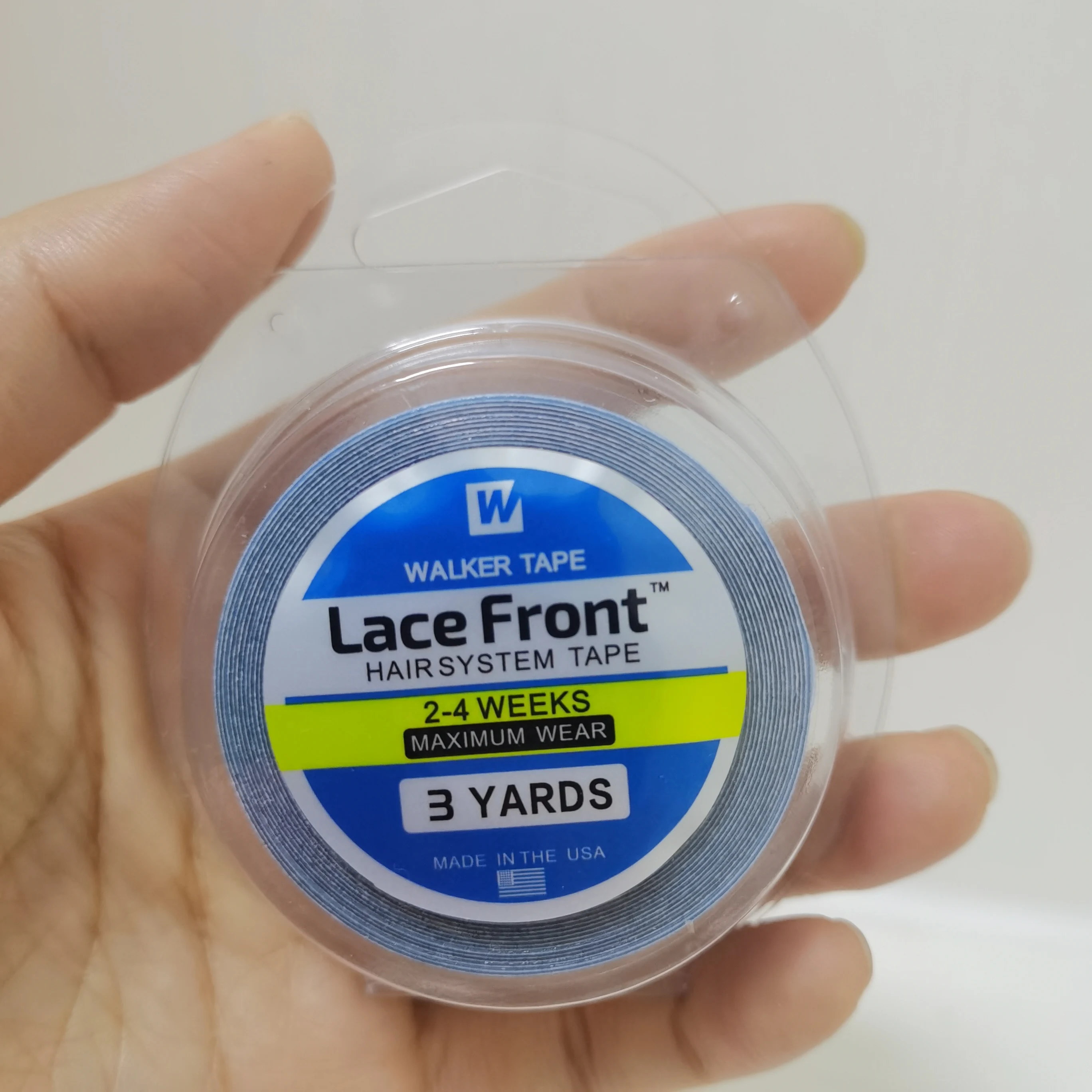 0.8/1.0/2 センチメートル幅 3/12/36 サイズシェルブルー強力テープ両面テープレースフロントテープヘアバンドかつらテープ