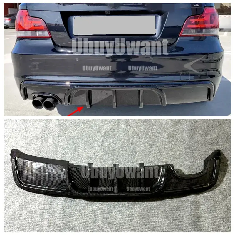 

Для Bmw E82 E88 M Performance Style Задний диффузор Задний бампер Разветвитель губ 1 серии 120d 125d 130i 135i M-TECH 2007-2014 Тюнинг