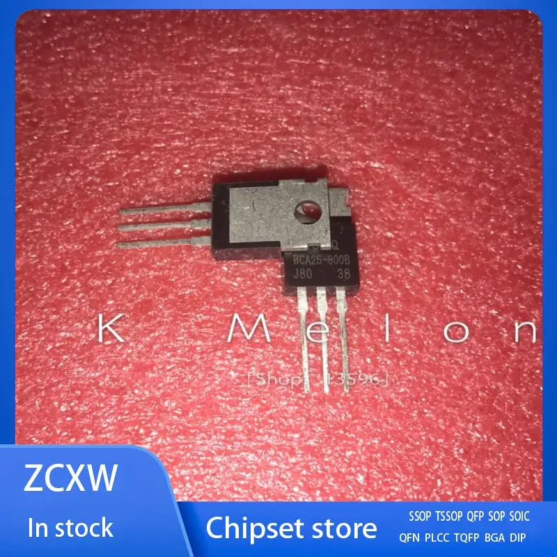 10PCS/LOT  BCA25-800 BCA25-800B or BCA25-1000 or BCA25-1200 TO-220 25A 800V