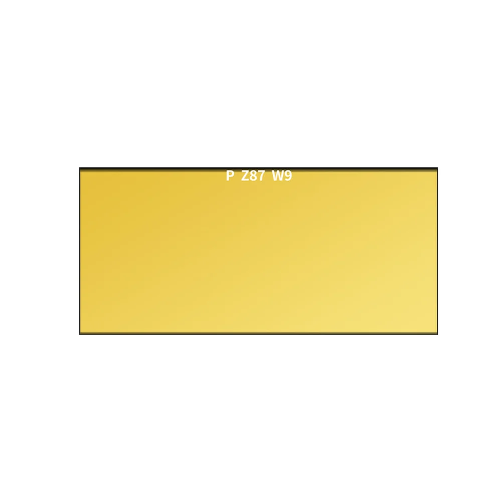 Gold Coated Welding Lens 2x4.25 Inch Shade 9-13 For Welding Helmet Glass IR UV Filter Safety Cover
