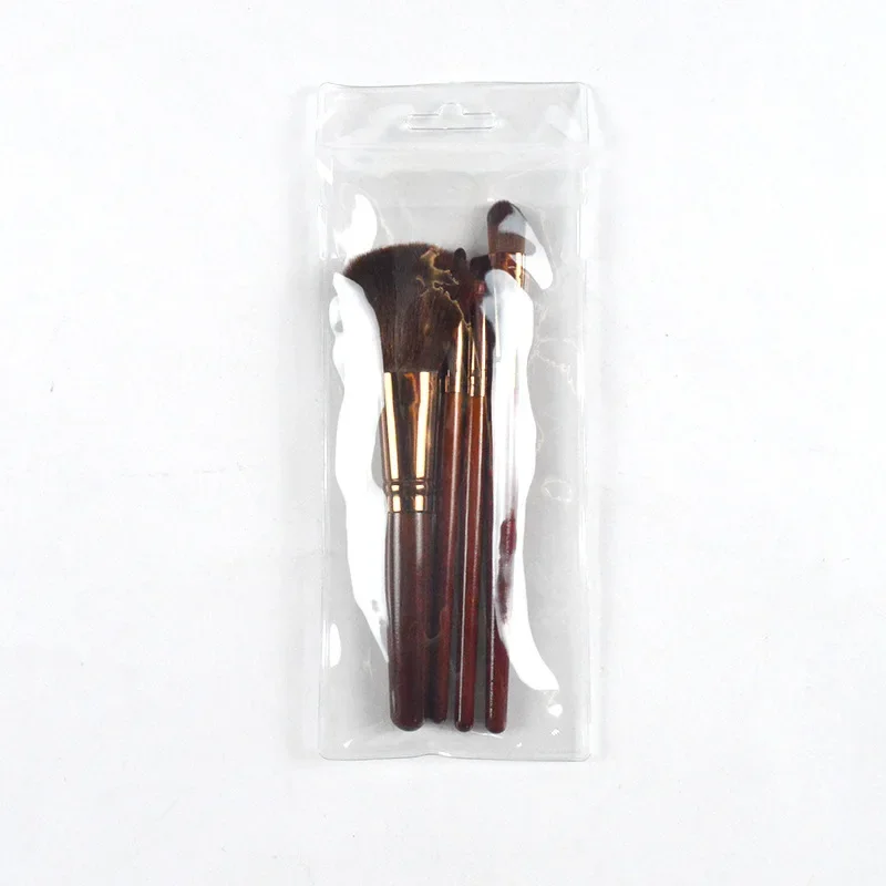 Koffie Make-up Borstel Make-up Gereedschap 4 Stuks Vloeibare Foundation Concealer Make-up Kwasten Houten Handvat Borstels Beauty Tools Professioneel