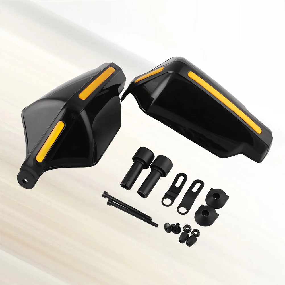 

Защита для руля мотоцикла, 1 пара, высокопрочный полупрозрачный полипропилен, дымчато-серый, с ночной светоотражающей полосой, универсальный