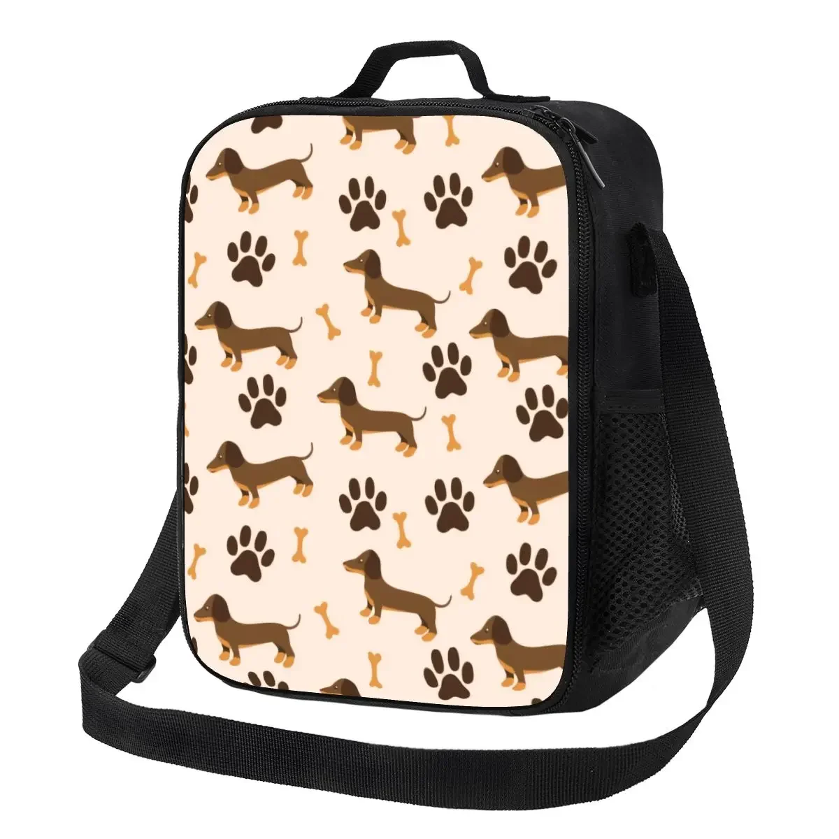 Badger Sausage Dog Resuable Lunch Box for Women Multifunction Dachshund Puppy Cooler Thermal Food Insulated Lunch Bag