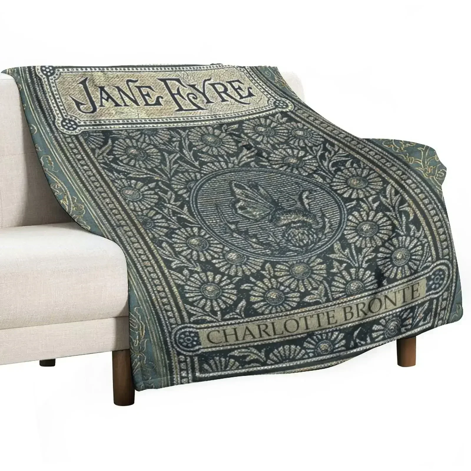 Jane Eyre Old Book Cover Design Throw Blanket Kid'S For Sofa Thin Furry Luxury Throw Blankets