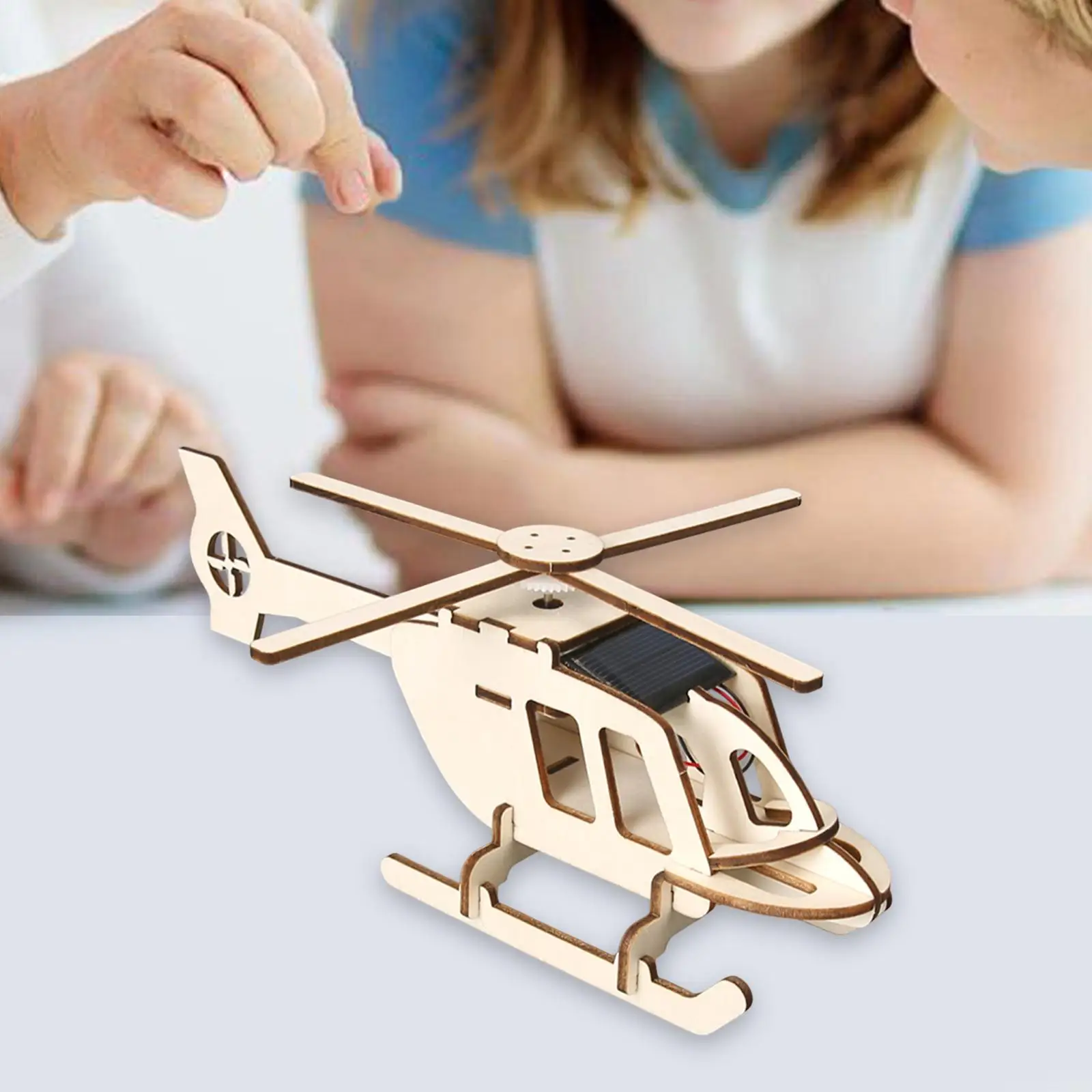 مجموعة نماذج مشروع العلوم الخشبية لتقوم بها بنفسك تجميع طائرات الهليكوبتر الشمسية لعبة تعليمية مشروع بناء للأطفال الأطفال المراهقين الهدايا