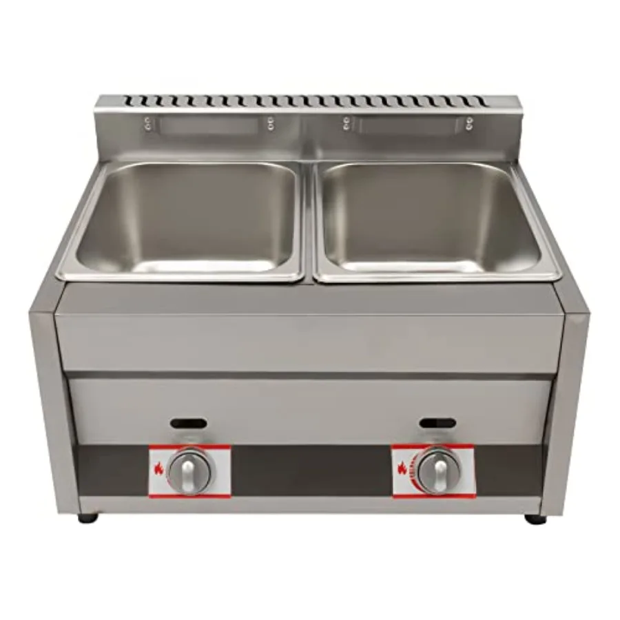 Dual Tank Stainless Steel Gas Fryer 12L