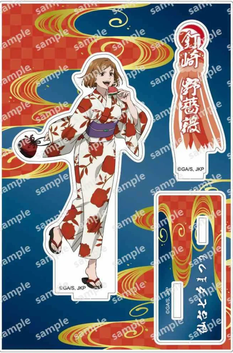 15cm Anime Jujutsu Kaisen Gojo Satoru Megumi Yuji Itadori Acrylic Stand Qixi Festival in Sendai kimono Model Desk Decor Gifts