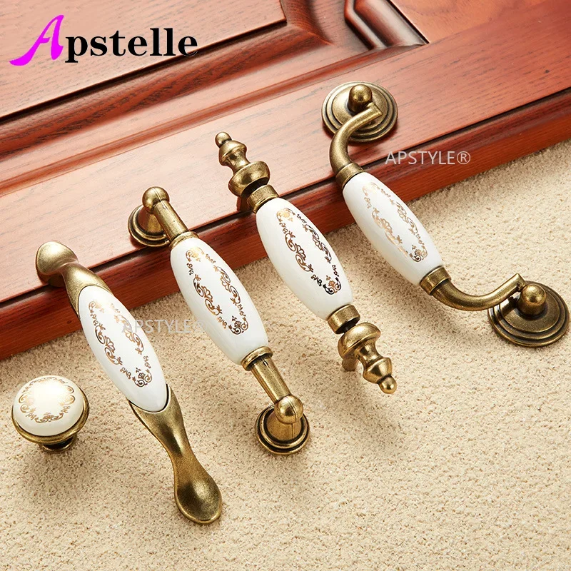 Apstelle Silver Black Modern Cupboard Kitchen Handle Dresser Wardrobe Pull Drawer Cabinet Knob Mirror Zinc Aolly  Hardware