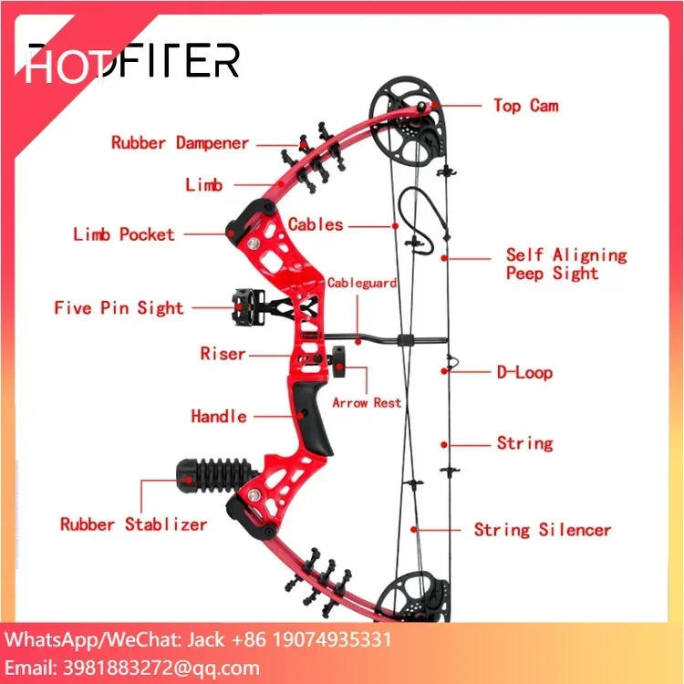 

High Quality Fitness Exercise Outdoor CB-1R Aluminium Alloy Compound Bow