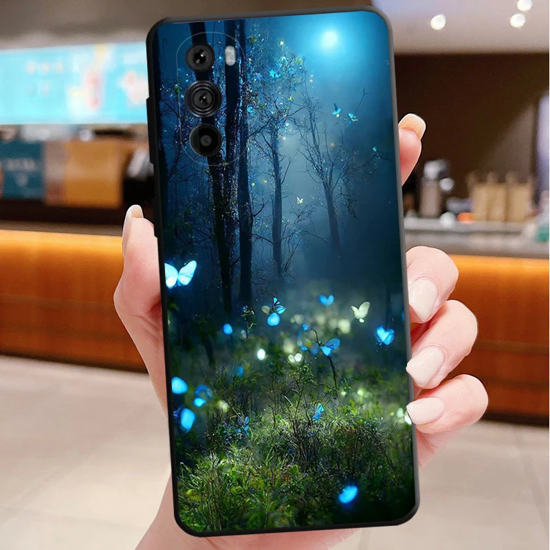 

Phone Case For Motorola Edge 50 40 Pro 60 50 40 30 Ultra Neo Fusion Moto G85 G72 G53 G54 G84 G13 G32 Night Butterfly tree