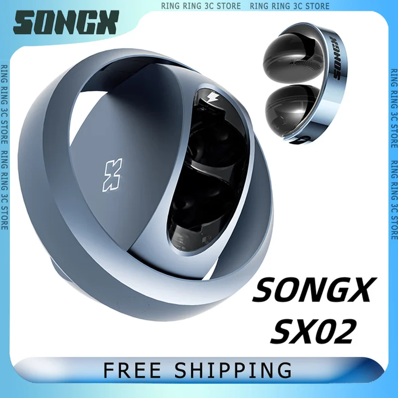 SONGX SX02 OWS Open Earphones Wireless Bluetooth 5.3 Low Delay Portable Headphones Long Battery Life Customized Music Earbuds