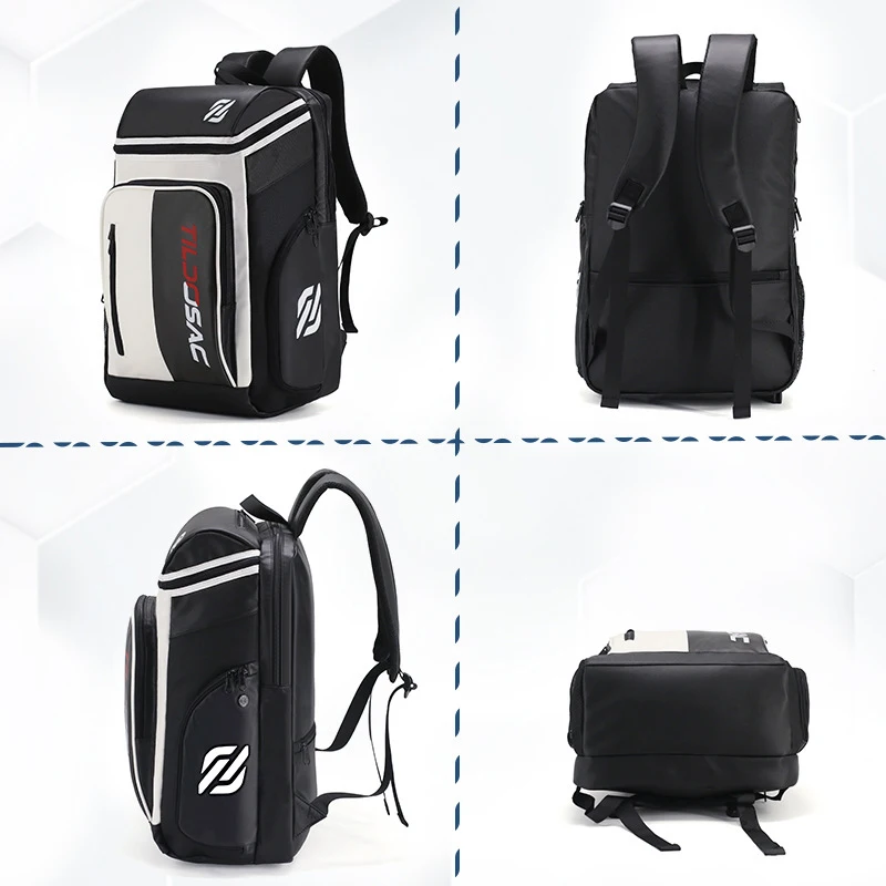 Unisex Padel Racquet Backpack Shoe Compartment Pickleball Racket Shoulder Bag Waterproof PU Tennis Squash Badminton Racquet Bags view 6