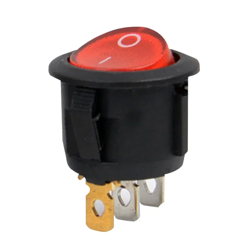 JOYING LIANG KCD1-105 Round Button Switch 3 Feet ON/OFF Rocker Power Switch KCD1-105N  20MM