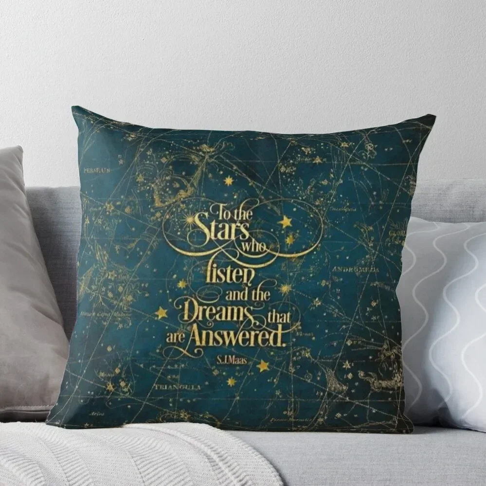 Sarah J Maas A Court Of Thorn And Roses Throw Pillow luxury home accessories Embroidered Cushion Cover Pillow