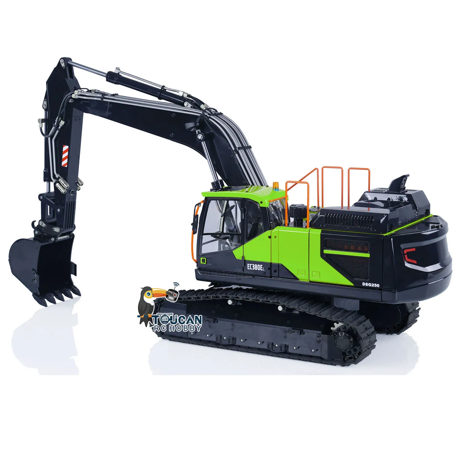 ของเล่น 1:14 ติดตาม EC380 รีโมทคอนโทรลไฮดรอลิก Excavator RC Digger สําเร็จรูปรถบรรทุกวิศวกรรมรถสําหรับชาย TH22525