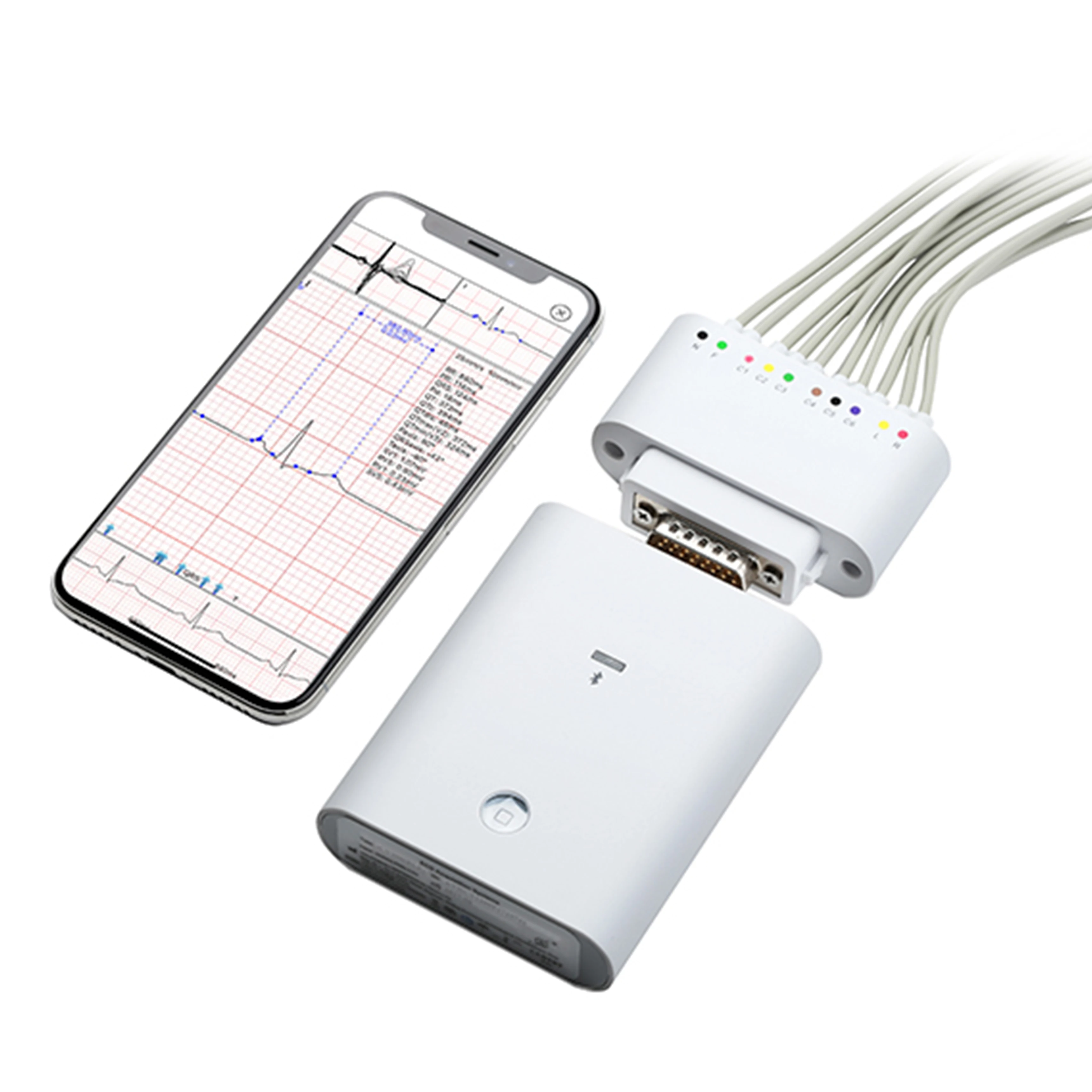 vhECG iPad medical 12 channel ekg portable wireless ecg machine