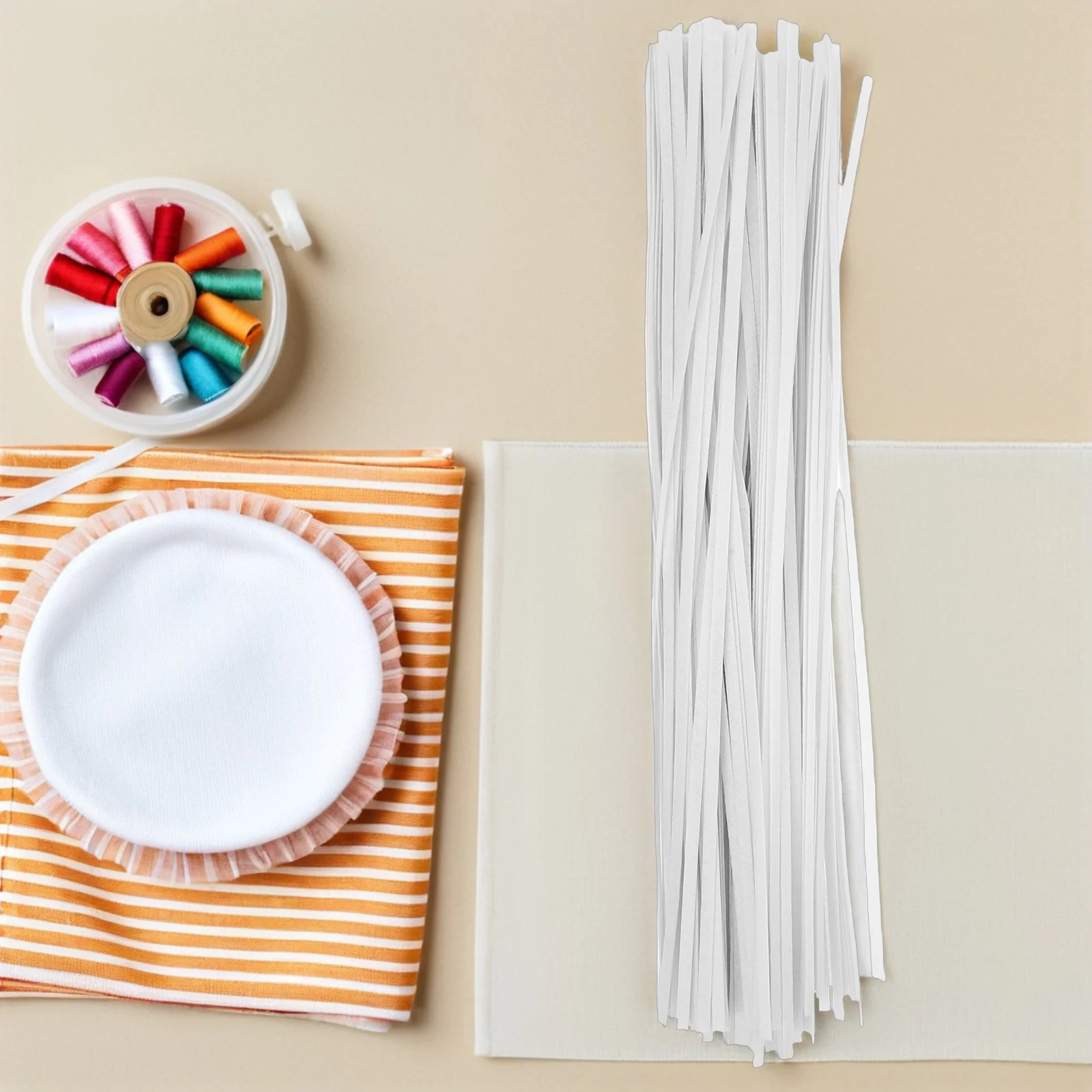 

200Pcs Baseball Cap Liner Shaper Insert Nonwoven Hat Stiffener Strip Flat Brim Duckbill Bucket Caps Cap Accessories