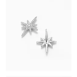 S925 Silver Needle Luxury Four-point Star Zircon Women's Earrings Designer Luxury Party Women Earrings