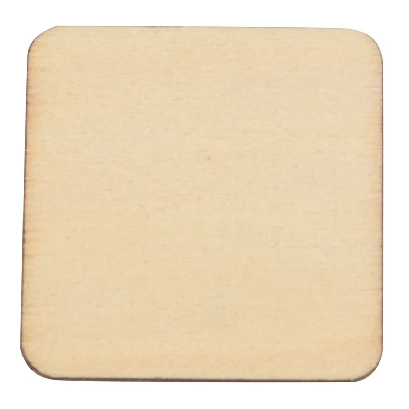 200 DIY Square Decorative Wood Slices