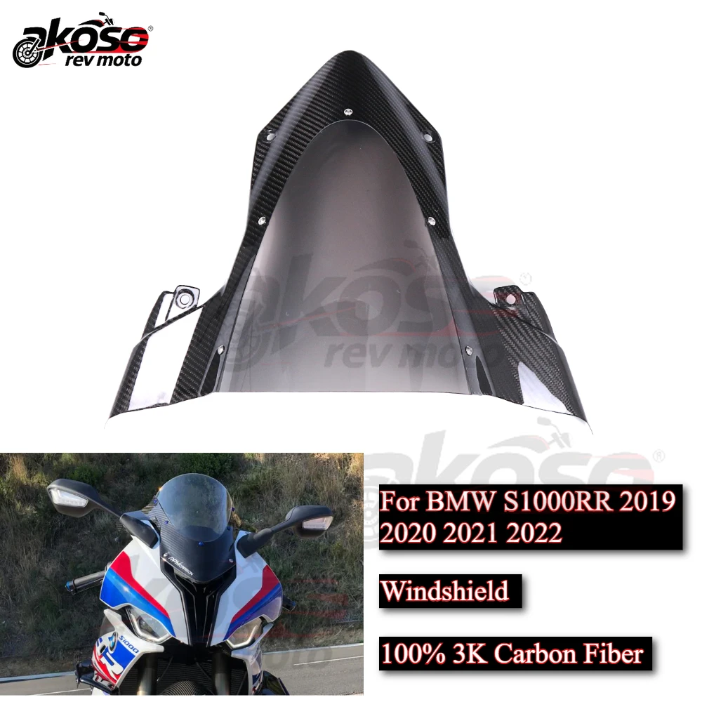 

Motorcycle Windshield Wind Screen Deflector Fairing Accessories For BMW S1000RR 2019 2020 2021 2022 Parts Supplies Front Cowl