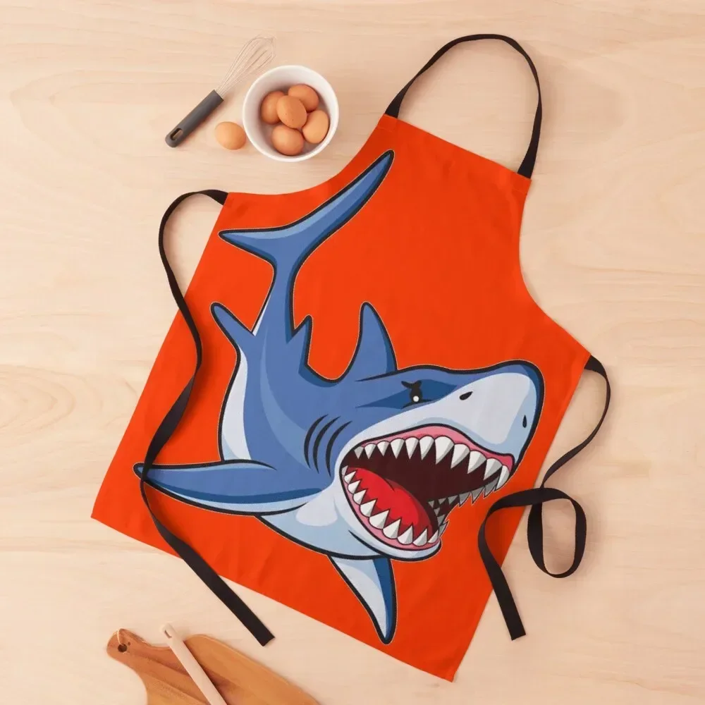 Great White Shark Apron Home Supplies Home Utensils Chef Uniform Woman Kitchen Women Apron