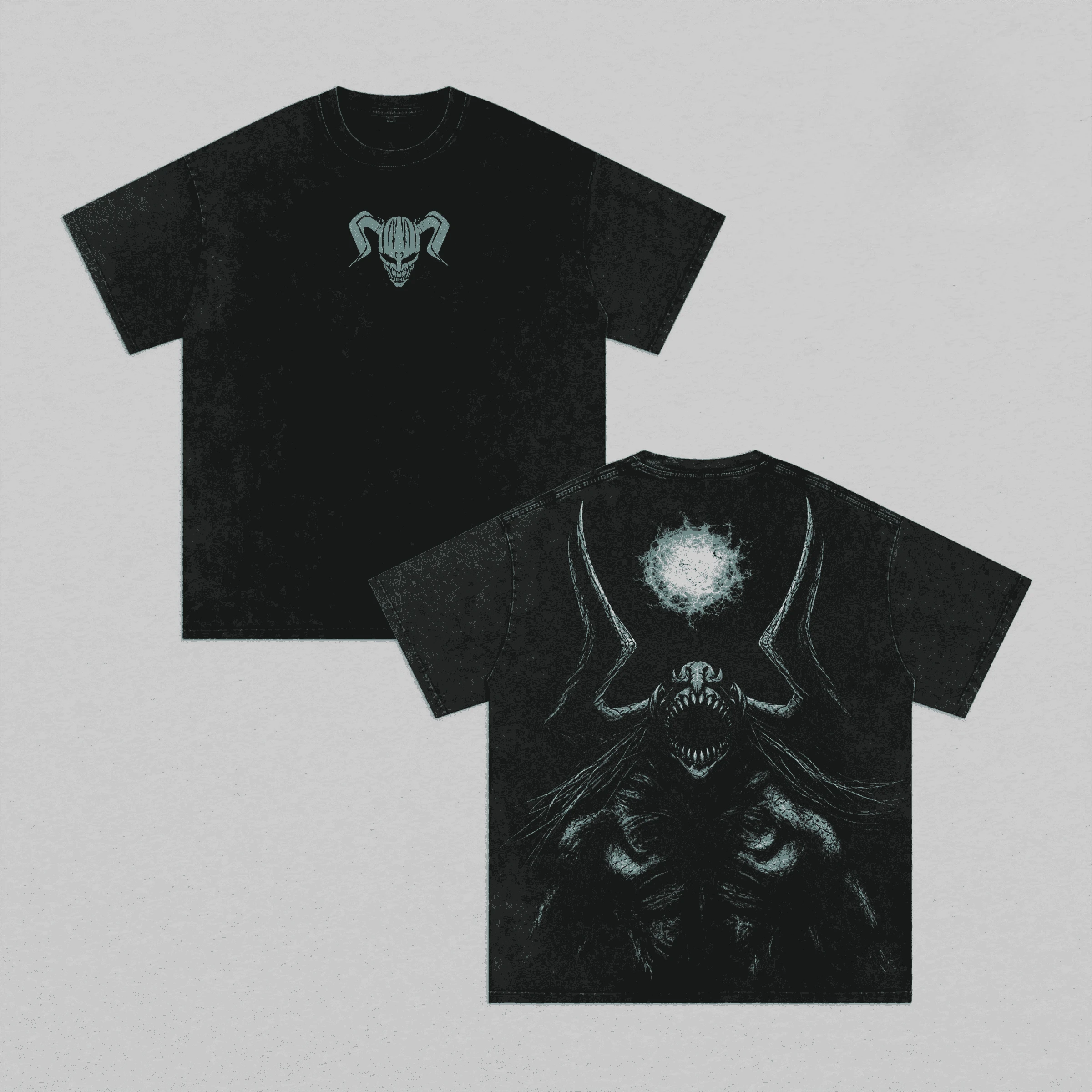 Manga BLEACH Kyoraku Shunsui T-shirt Summer Casual Short Sleeve Oversized Tee Clothes Men Clothing Vintage Washed Cotton T Shirt