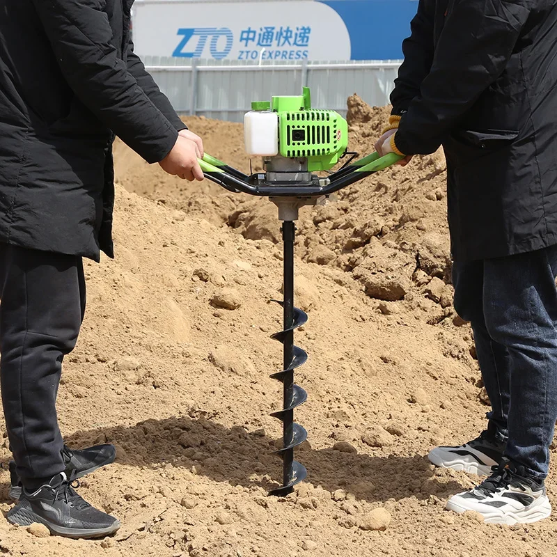 Professional 2-stroke 52cc 62cc Gasoline Earth Auger Ground Drill for sale