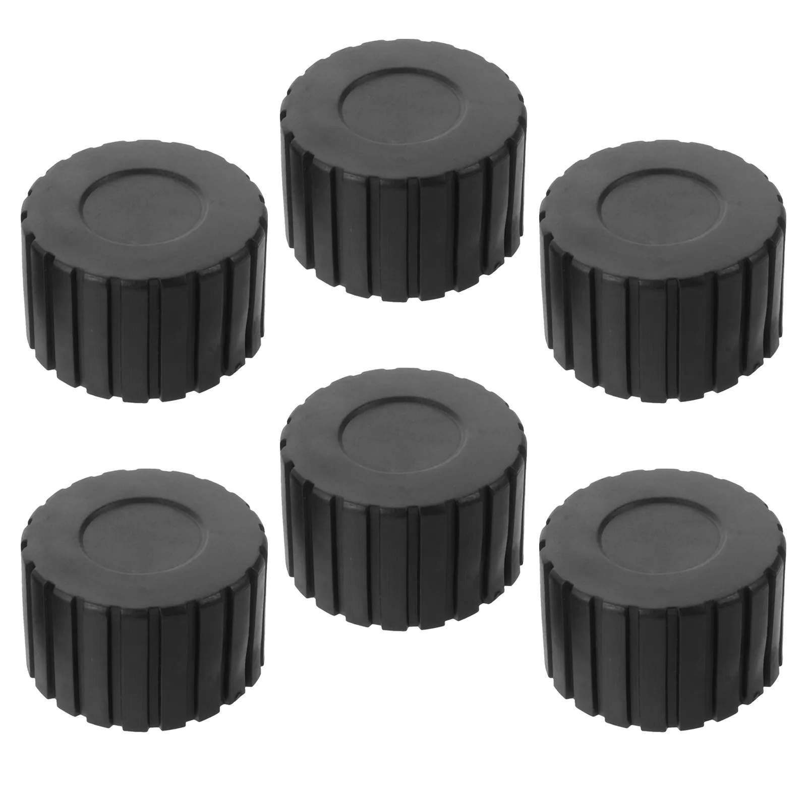 6Pcs Gym Equipment Foot Pads Plastic Leg Caps Floor Protection Anti-Vibration Stable Support Fitness Machine Noise Reduction