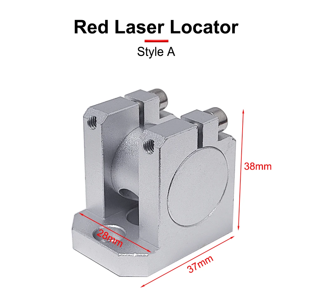 Hunst Laser Modul Rot Laser Locator Teil Werkzeuge Durchmesser 12mm Licht Halter für CO2 UV Faser Kennzeichnung Maschine – Detail 2